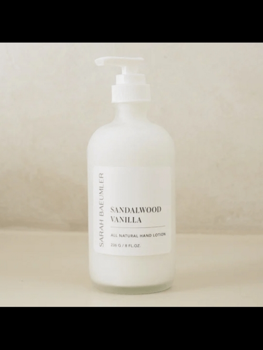 Sandalwood Vanilla All-Natural  Hand Lotion - Made In Canada - Sarah Beaumler